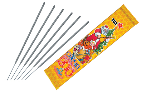  Бенгальские свечи 6 шт 200 мм в пакете  в Златоусте